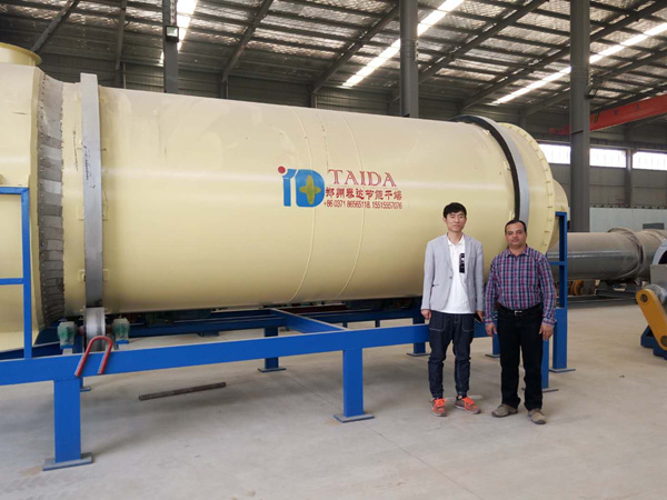 巴林污泥烘干機(jī)客戶(hù)到泰